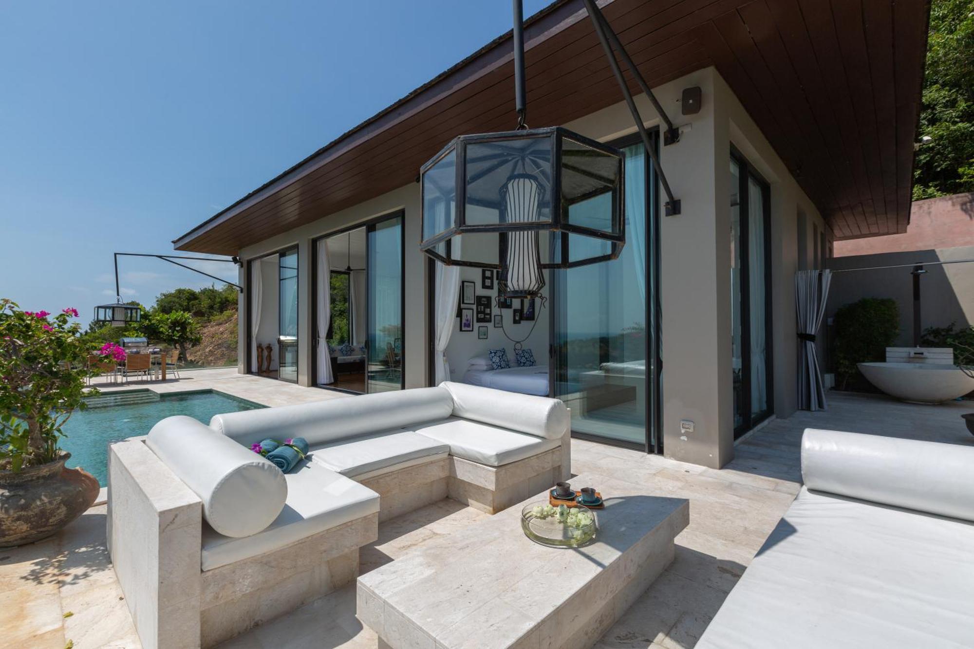 Villa Belle - Fully Serviced Private Sea View Villa With An Award Winning In-House Cook Choeng Mon Eksteriør billede