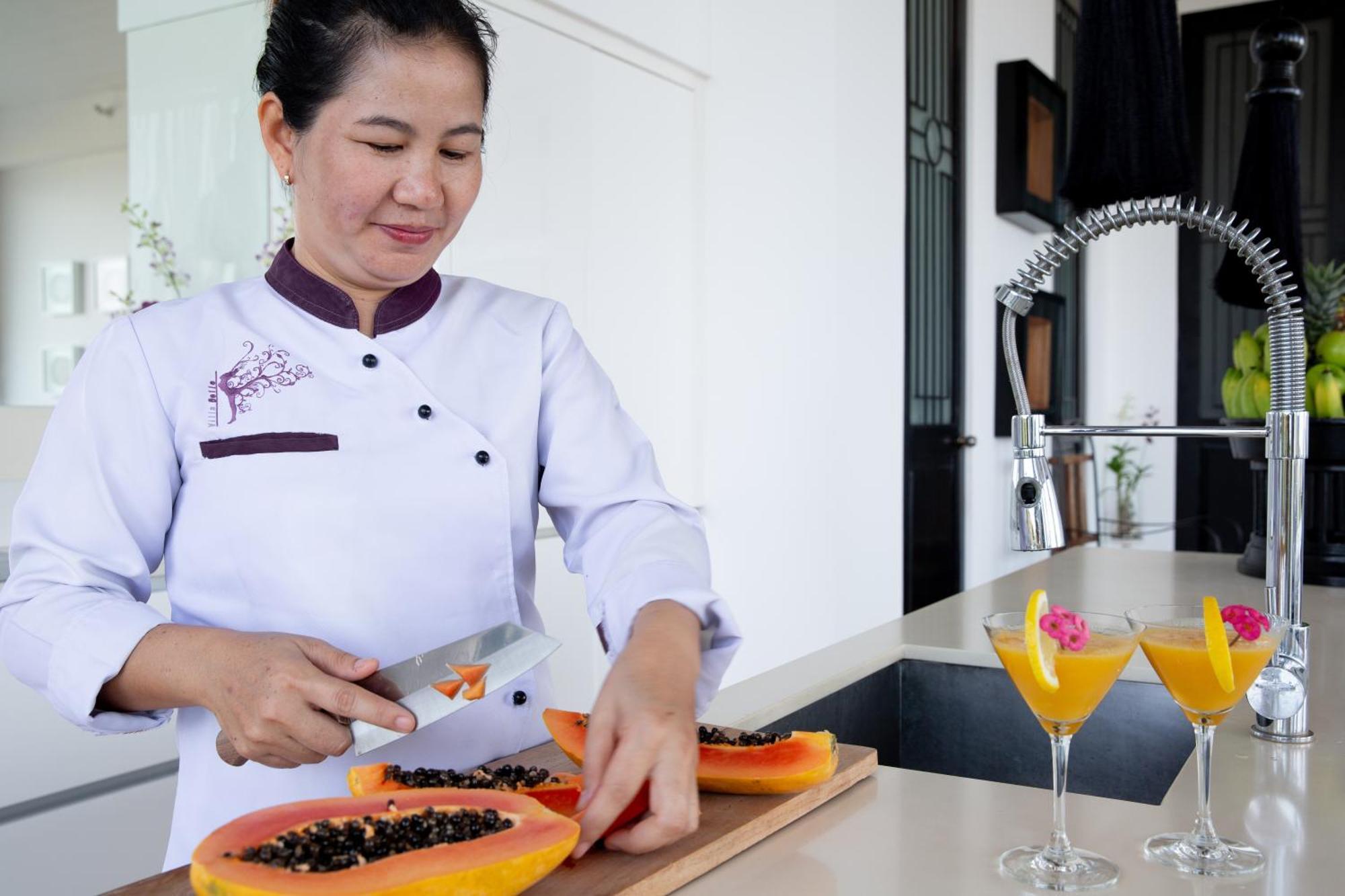 Villa Belle - Fully Serviced Private Sea View Villa With An Award Winning In-House Cook Choeng Mon Eksteriør billede