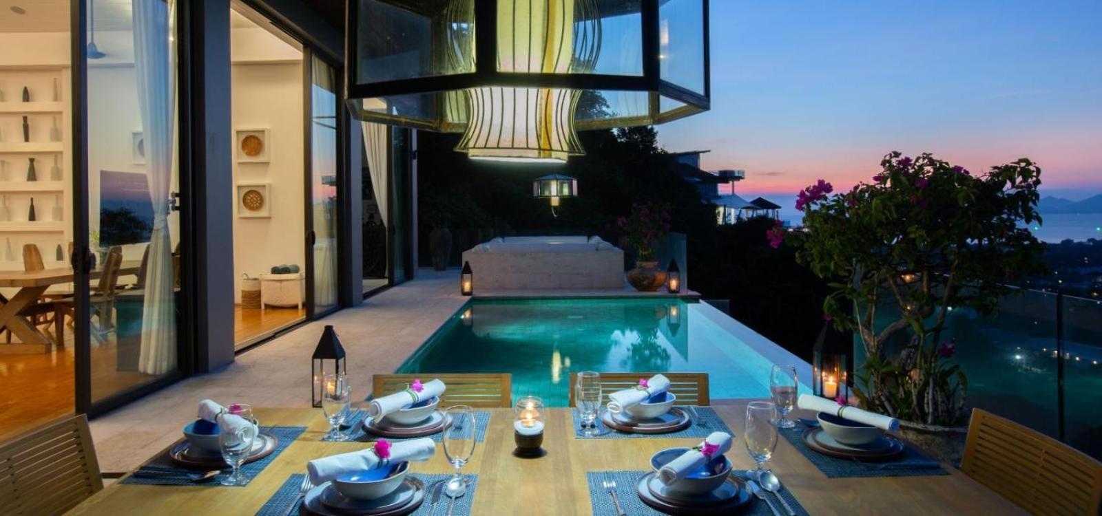 Villa Belle - Fully Serviced Private Sea View Villa With An Award Winning In-House Cook Choeng Mon Eksteriør billede