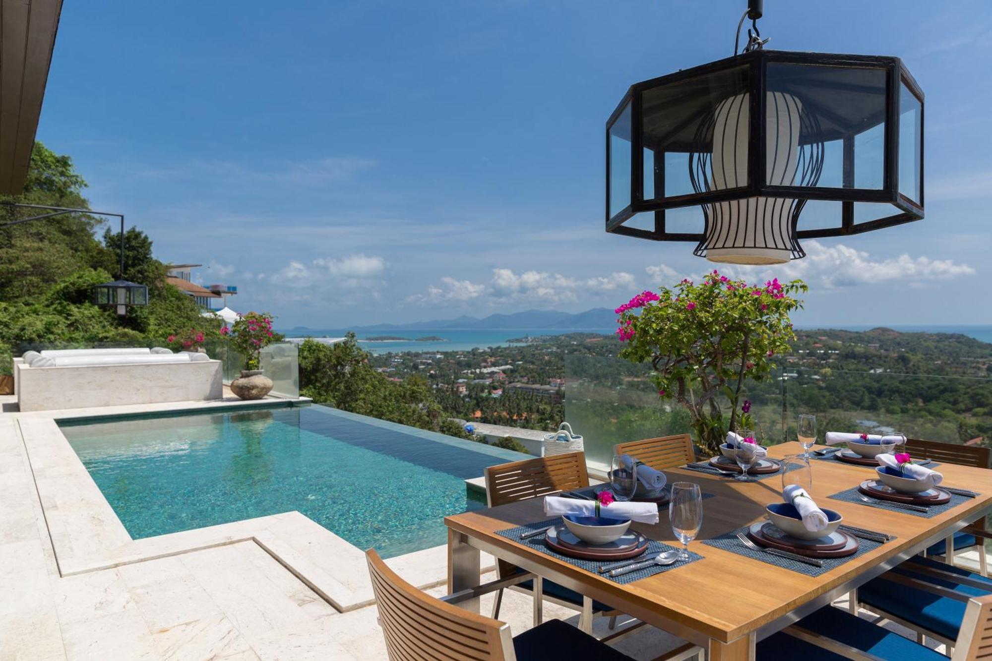 Villa Belle - Fully Serviced Private Sea View Villa With An Award Winning In-House Cook Choeng Mon Eksteriør billede