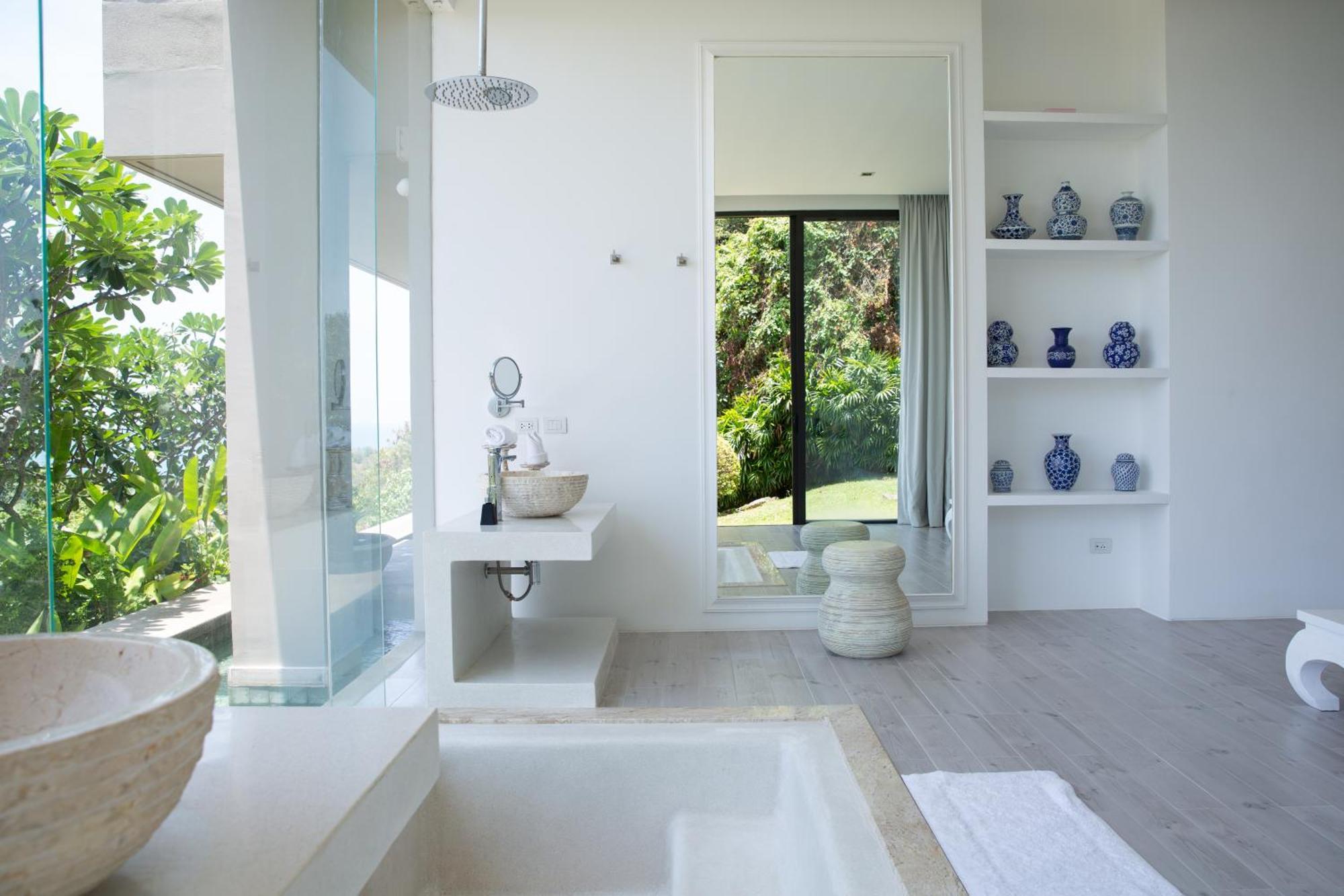 Villa Belle - Fully Serviced Private Sea View Villa With An Award Winning In-House Cook Choeng Mon Eksteriør billede